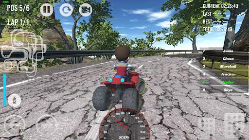 Paw Racing Car Patrol Race screenshot 3