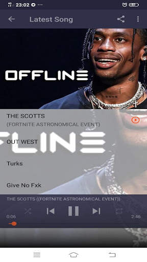 Travis Scott Latest song Offline 3 تصوير الشاشة