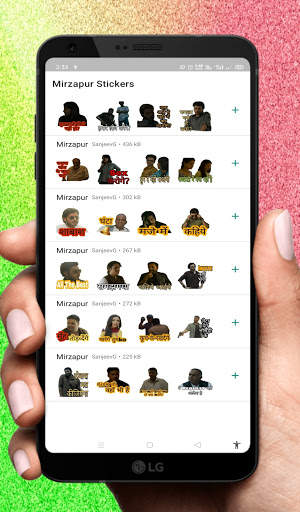 Mirzapur Stickers - 400 Plus WhatsApp Sticker screenshot 2
