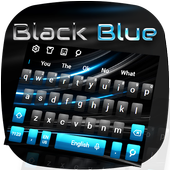 Black Blue Keyboard icon