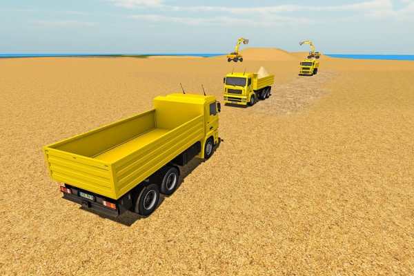 Sand Excavator Truck Sim 2017 screenshot 11