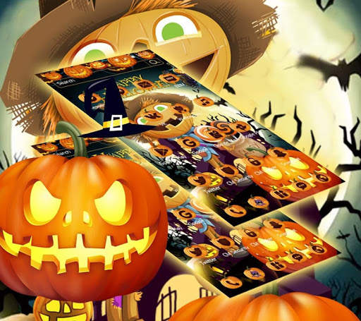 Halloween Pumpkin Castle theme 4 تصوير الشاشة
