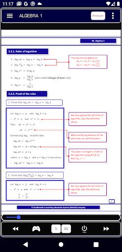 Algebra 1 Pure Math screenshot 2