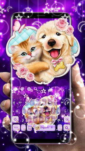 Cute Kitten and Puppy Keyboard screenshot 1