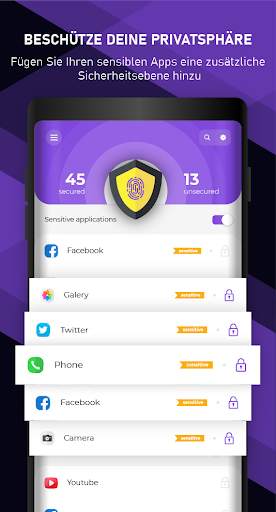 App Sperre Fingerabdruck Muster Galerie Sperren screenshot 1