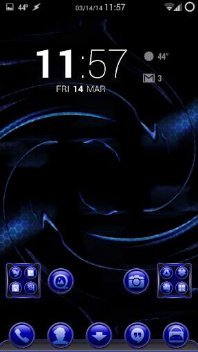 TrueBlue Apex/ADW/Nova screenshot 1