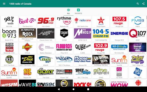 1000 radio of Canada screenshot 5