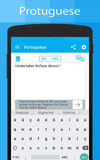 Portuguese Keyboard and Translator screenshot 16