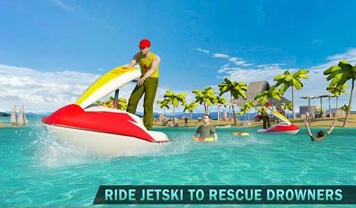 Beach Lifeguard Rescue Squad: Motor Boat Driving screenshot 9