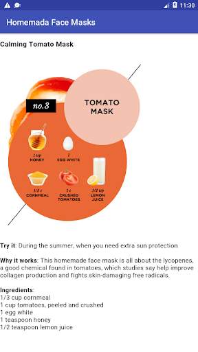 Homemade Face Masks screenshot 3