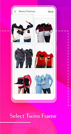 Twin Couple Photo Suit Editor screenshot 1