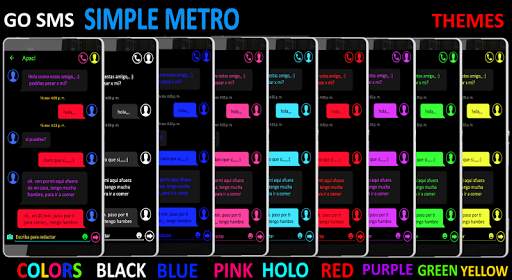 THEME FOR GO SMS PURE METRO GREEN screenshot 2