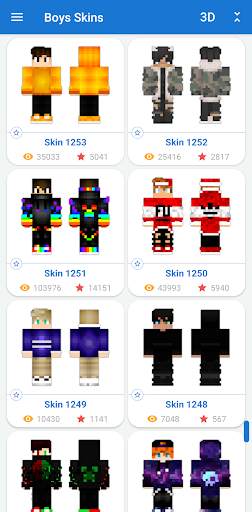 Boys Skins for Minecraft PE screenshot 1