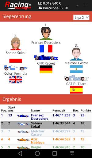 Racing Manager screenshot 1