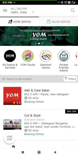 YOM Beauty Salon Booking app screenshot 2