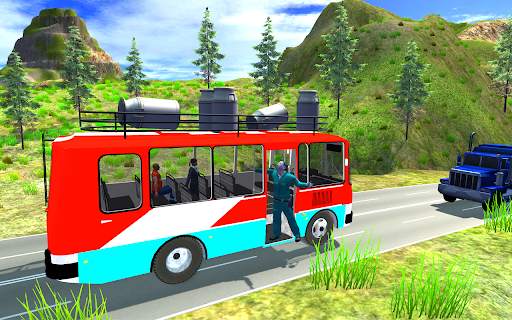 Game Mengemudi Bus Pelatih Nyata: Simulasi Bus screenshot 7