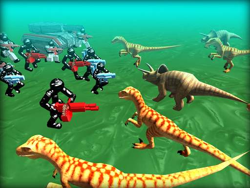 Battle Simulator: Stickman v.s. Dinosaur screenshot 13