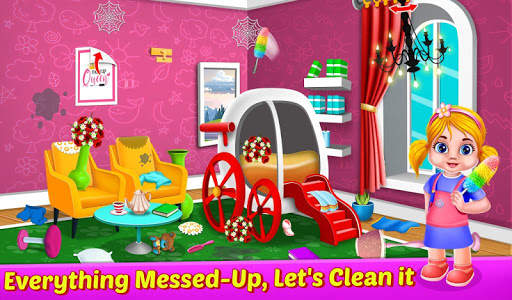 Baby Doll House Clean - Princess Home Cleanup Game screenshot 6
