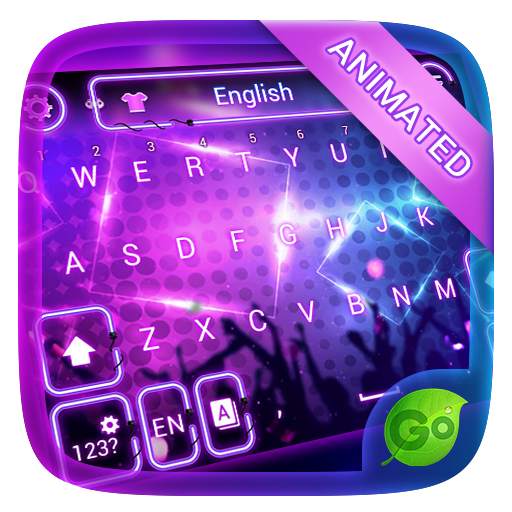 Party Night GO Keyboard Animated Theme 4.5