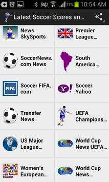 Latest Soccer Scores And News screenshot 2