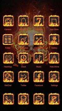 The Flame Skull-Launcher Theme screenshot 2
