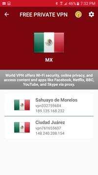 VPN Free - Mexico Unlimited Free VPN screenshot 2