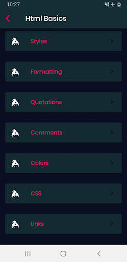 Html Programming App screenshot 2