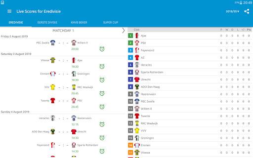 Live Scores for Eredivisie screenshot 15
