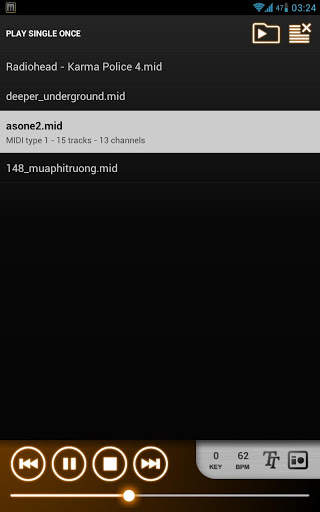 Karaoke Live MIDI Player DEMO screenshot 2