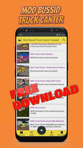 Mod Truck Canter Tawakal Bussid Oleng screenshot 4