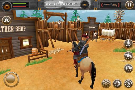 west wild gunfighter: cowboy shooting games screenshot 2