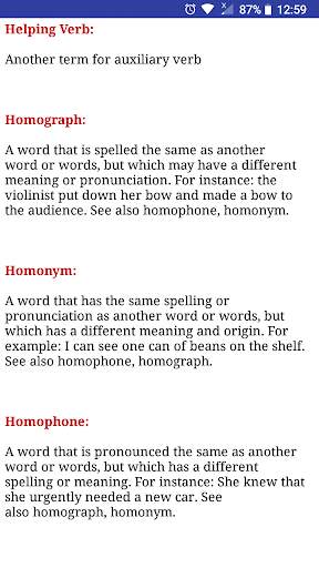 English Grammar Terms screenshot 6