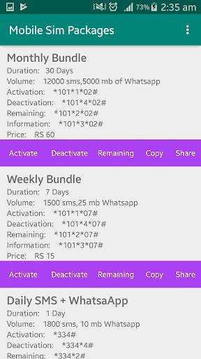 Mobile Sim Packages (All Network Hidden Packages) screenshot 3