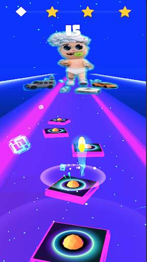 Vlad bumaga A4-Kids Dancing Tiles Hop screenshot 2