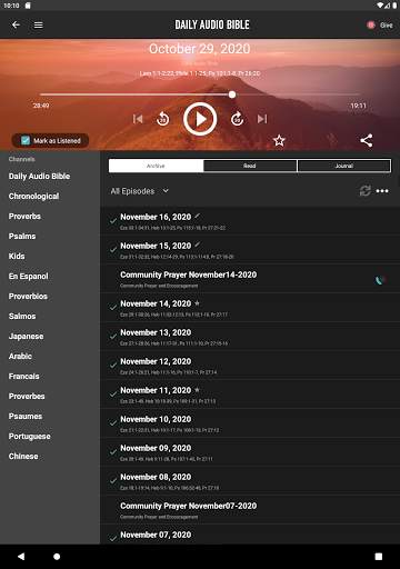 Daily Audio Bible Mobile App screenshot 10