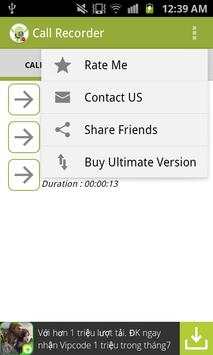 Call Recorder Free screenshot 2