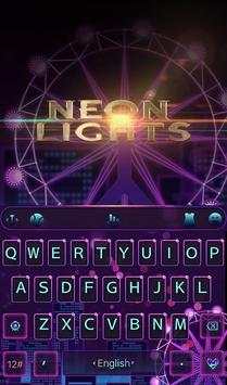 Neon Lights Keyboard Theme screenshot 1