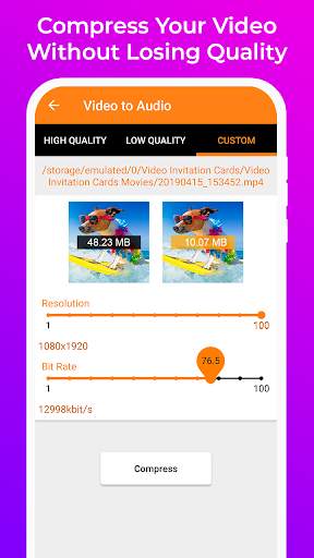 Video Compressor - Fast Compress Photos & Videos screenshot 2