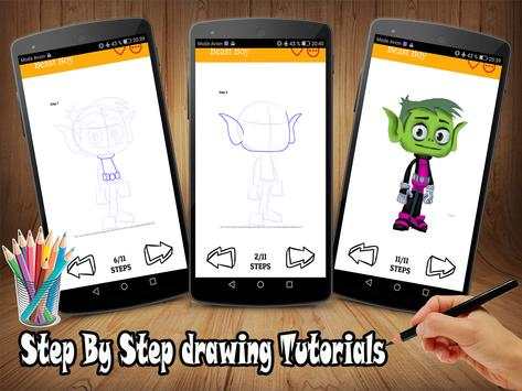 How to Draw Teen Titans GO screenshot 3