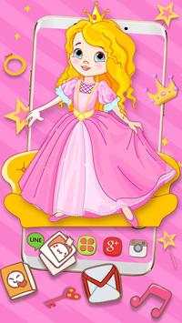 Cartoon Princess Themes HD Wallpapers 3D icons screenshot 3