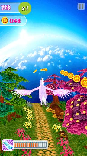Unicorn Dash Fly Pegasus 3D HD screenshot 1