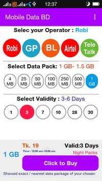 Mobile Data Plan 3 تصوير الشاشة