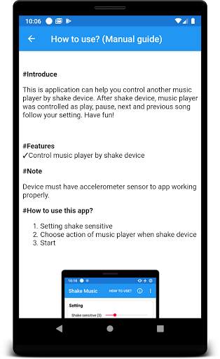 Shake Music - Control Music Player By Shake Device screenshot 4