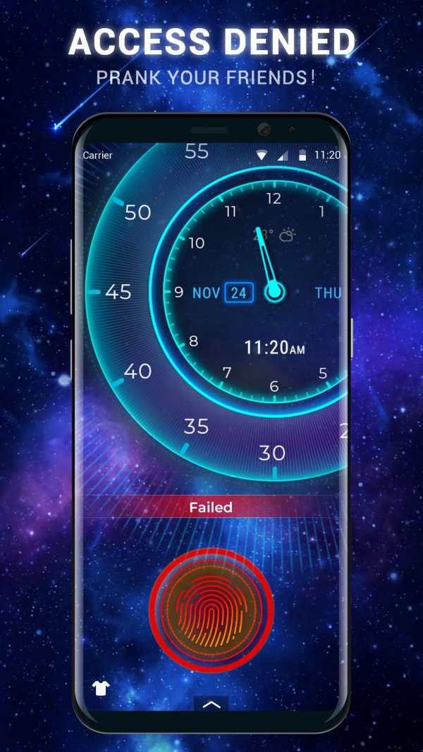 Futuristic Clock Lock Screen screenshot 3