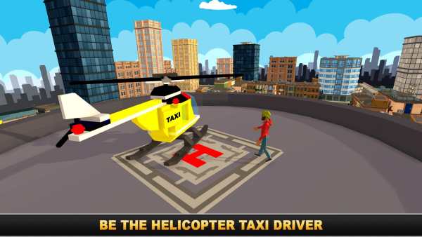Smart City Taxi Helicopter Driving Simulator screenshot 2