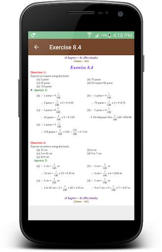 6th Class Maths Solutions - CBSE screenshot 5