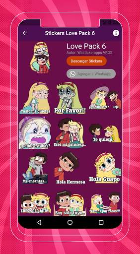 💝 Romantic stickers and love phrases for WhatsApp screenshot 1