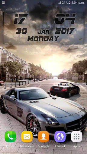 Cars Clock Wallpaper screenshot 5