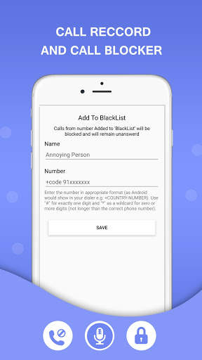 Call Recorder Free & Call Blocker, Blacklist screenshot 3