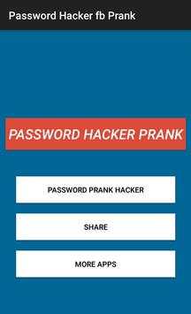 Password Fb Hacker Prank screenshot 1